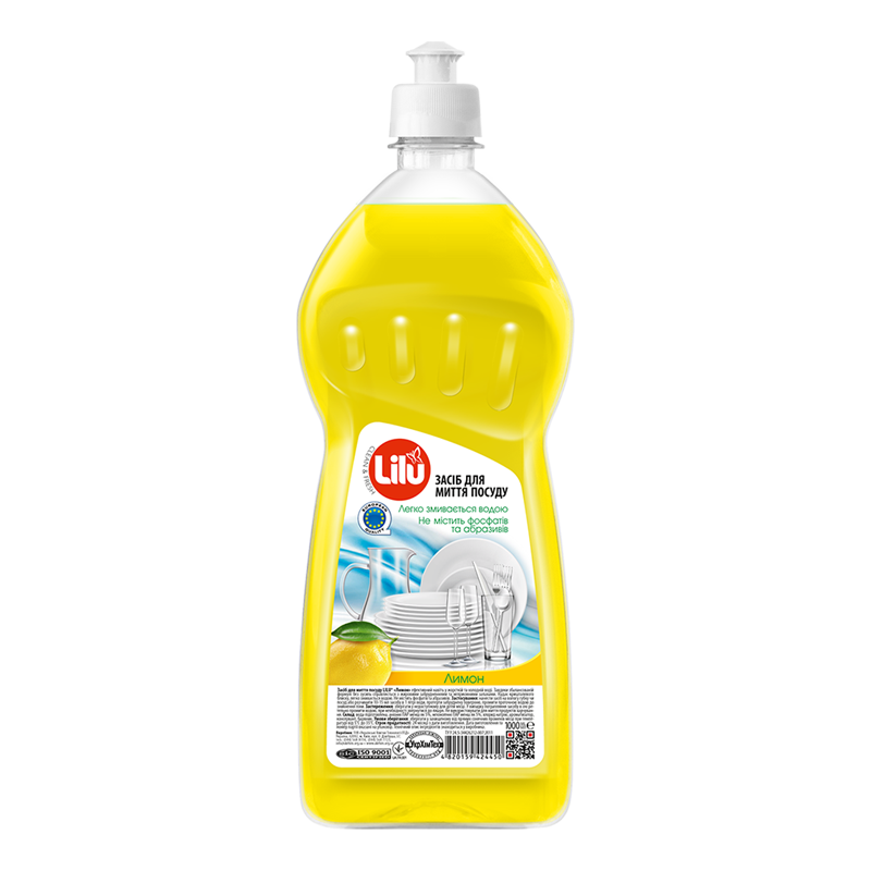 Засіб для миття посуду LILU® "Лимон", пл. пет 1000 мл.